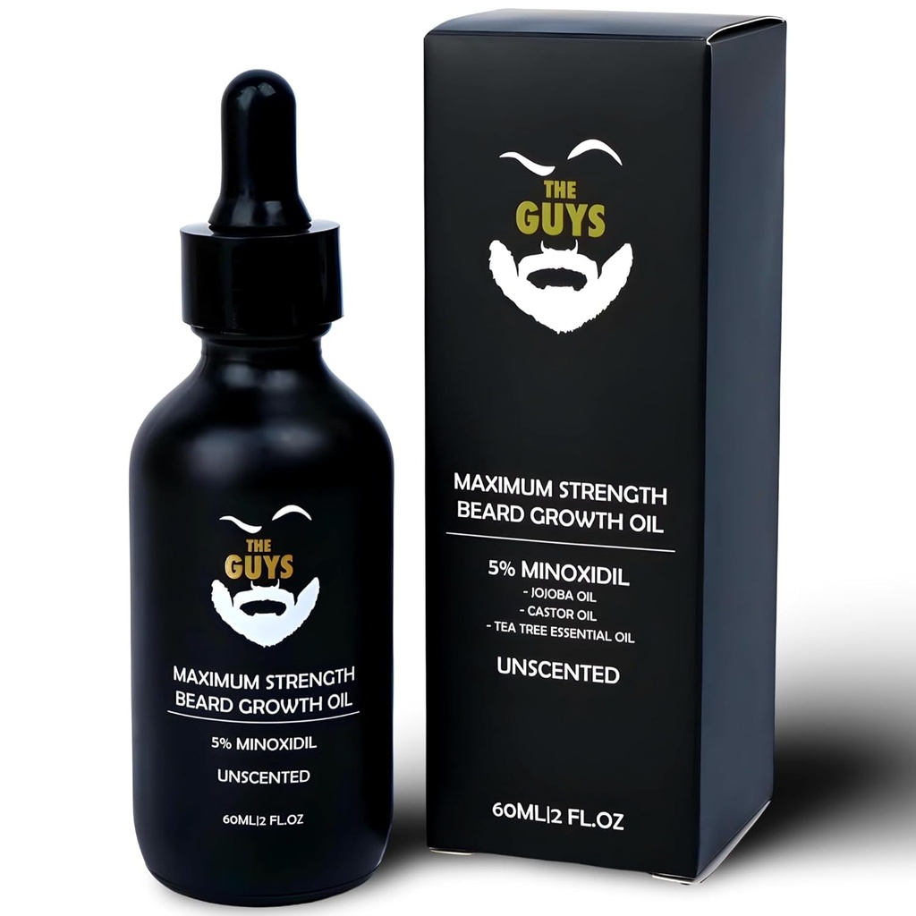 5 % Huile de croissance de la barbe de Minoxidil, 2 once