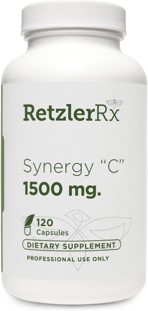 RetzlerRx® Synergy C 1500 mg door Dr. RetzlerRxTM - Advanced High-Potency Vitamine C Formula - Immune Support, Antioxidant Protection & Skin Health