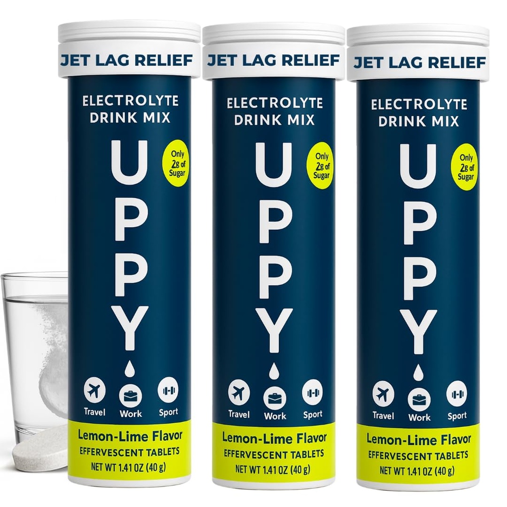 Uppy! Lemon-Lime Electrolyte Hydration Tablets 30 Tellen (3x10) 