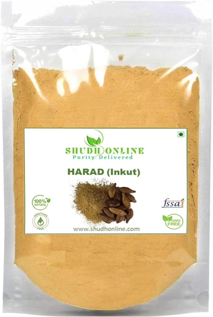 KRISTINA Harad Poeder, Haritaki, Inknut Poeder, Haralu (100 Gram), Harar, Karakkaya, Kaudukai, Terminalia Chebula voor gewichtsverlies, spijsvertering, gezicht, donkere cirkels