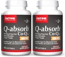 Jarrow Formulas Q-Absorb Co-Q10 100 mg - 60 Softgels, Pack of 2 - High Absorption Co-Q10 - Antioxidant Support for Mitochondrial Energy Production & Cardiovascular Health - Up to 120 Total Servings