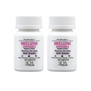 LABORATOIRES DE LA SDA Meclizine 25mg Comprimés à croquer, anti-émétiques, framboises, maladie du mouvement et soulagement du vertige pour les nausées, étourdissements, vomissement, aide au voyage portable (2 bouteilles de 100 comtes)