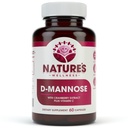 D MANNOSE avec extrait de canneberge et vitamine C - Nettoyant et santé de la vésicule urinaire - Protège contre les infections urinaires UTI - Impuretés naturelles de la grippe et de la désintoxication