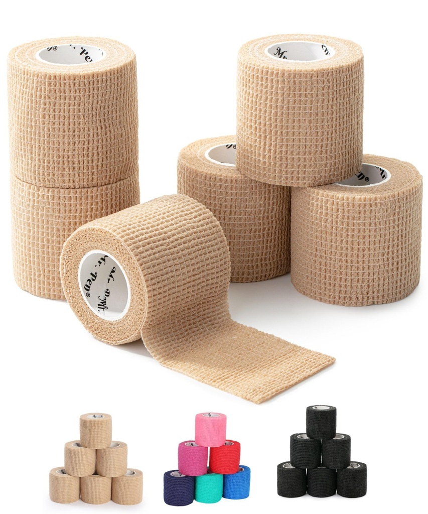 De heer Pen- Zelfklevende Bandage Wrap, 6 Pack, Skin Colored, 2
