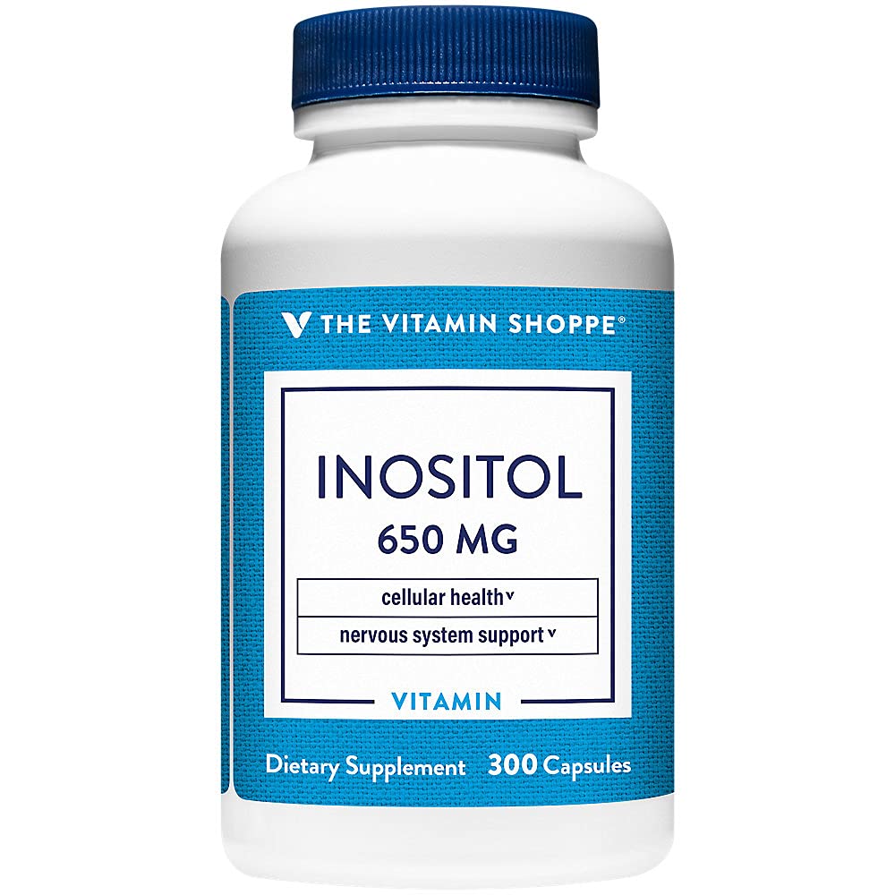 De Vitamin Shoppe Inositol 650MG, ondersteunt gezonde lever en celfunctie (300 capsules)