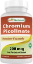 Best Naturals Chromium Picolinaat Tablet, 200 mcg, 240 Tel.