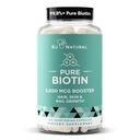 Biotin 5000 mcg Supplément pour ongles de peau de cheveux – Vitamines de croissance des cheveux de haute puissance pour les femmes et les hommes – fournir un soutien puissant pour les cheveux sains, les ongles plus forts et la peau Glowing – 120 capsules Vegan Soft