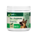 Animaux de compagnie Soins naturels Foie Flavor, Cheese Pre & Probiotic Soft Chews pour chien 120 ct (paquet de 1) (paquet de mai Vary)