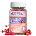 Cranberry Gummies 1000mg, Cranberry Supplementen voor Vrouwen, met D-Mannose 250mg, Womens Probiotic Gummies, Urinary Tract Health, Cranberry Flavor, NO GGO's, 60 Tellen