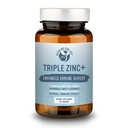 Triple Zinc Lozenges - 3 formes de biodisponibilité Zinc Glycinate, Zinc Citrate, Zinc Aspartate - Zinc Immune Supplément de soutien Echinacea, Elm slipery, OPC, Vitamine C, Sucanat Honey
