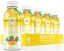 RYSE boisson protéinée claire - Ananas de l'île Jell-O - 100 calories, 22g de lactosérum isolate de lactosérum, sans sucre, 0g de graisse et sans lactosérum - rafraîchissante boisson prête à boire - 16,9 fl oz bouteilles (12-pack)