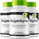 Sugar Sync Capsules, SugarSync Glyco Optimizer Supplement, Sugar Sync Joint Optimizer - Maximale sterkte, Sugar Sync Gluco Cleanse Detox Advanced Formula, SugarSync Glycol Reviews (3 Pack)