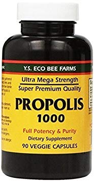 YS Eco Bee Farms Propolis 1000-90 doppen (verpakking van 4)