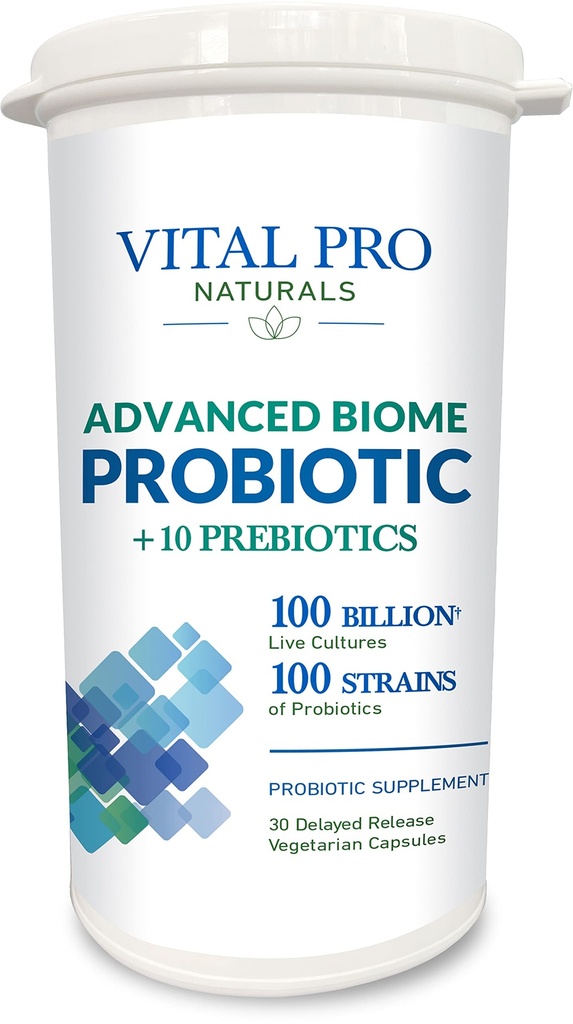 Vital Pro Naturals - Advanced Biome Probiotic Plus Prebiotica 30 Capsules