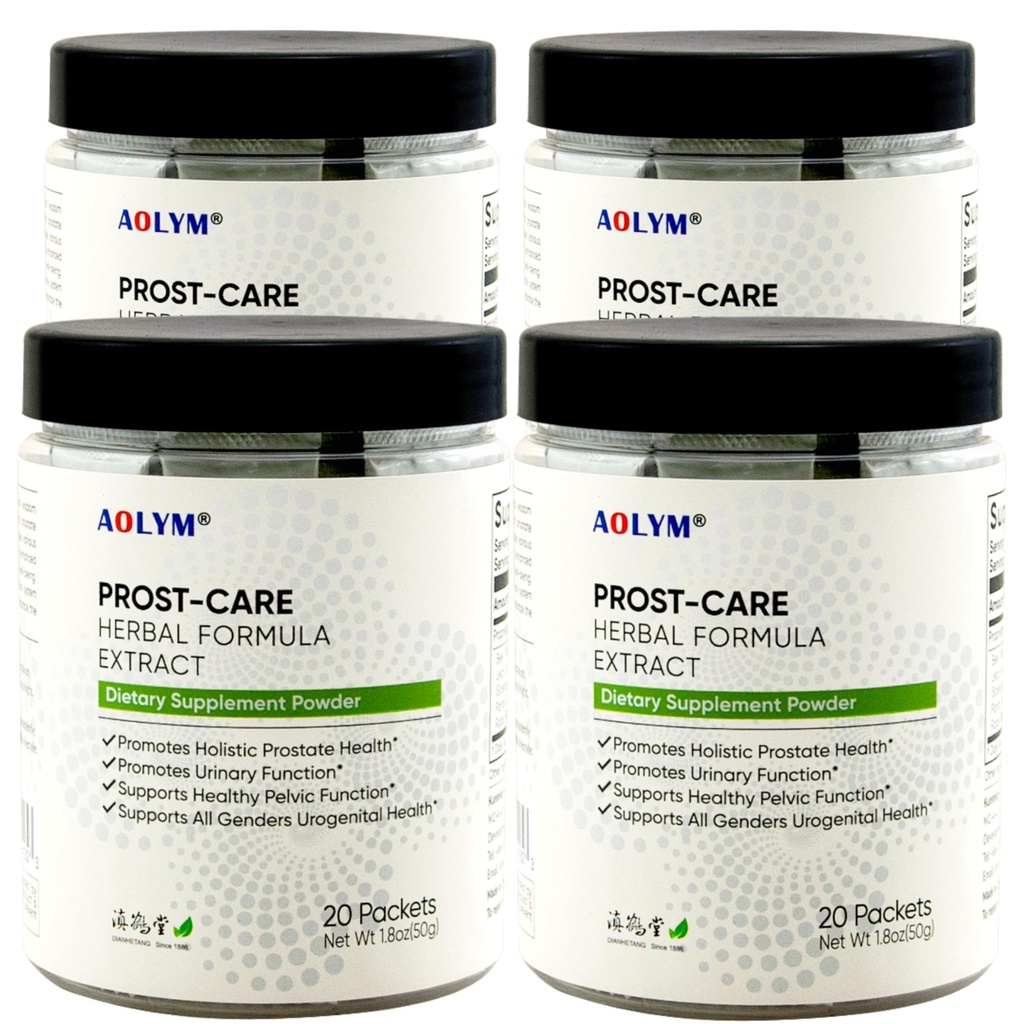 Prost-Care Multi Target Natural Herbal Formula 4000 mg, Verbeter gezonde urinestroom, Bevorder Pelvic Wellness & Urinaire functie, Verbeter Prostate Health for Man 20 Packets / Bottle (Pack of 4)