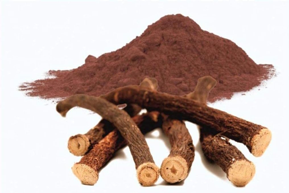 Poudre de racine de Manjistha - Sac de jarre - 100 G - Majeeth - Madder indien, Poudre de Nanjistha pour soins de la peau et soins capillaires