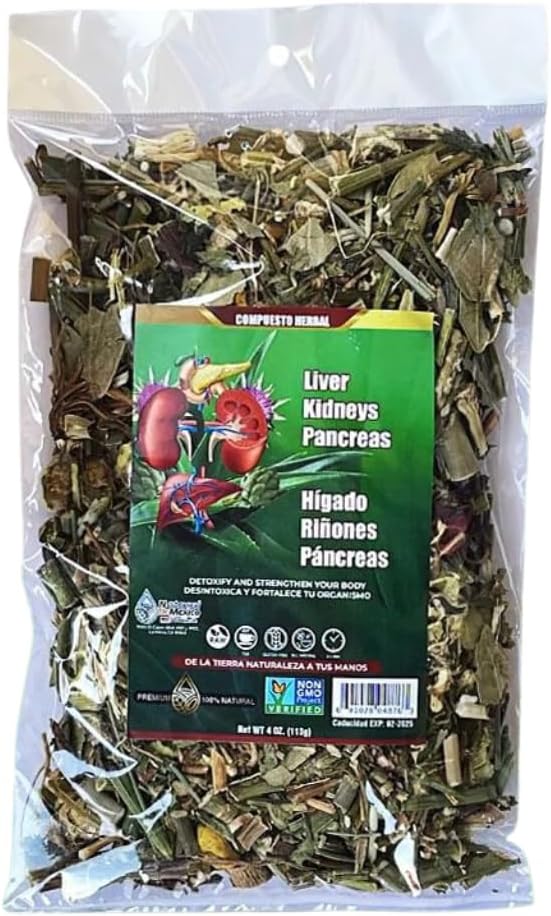 Herbal Compound Lever Nier en Pancreas 4 Oz. 113 Gr. Buikontsteking