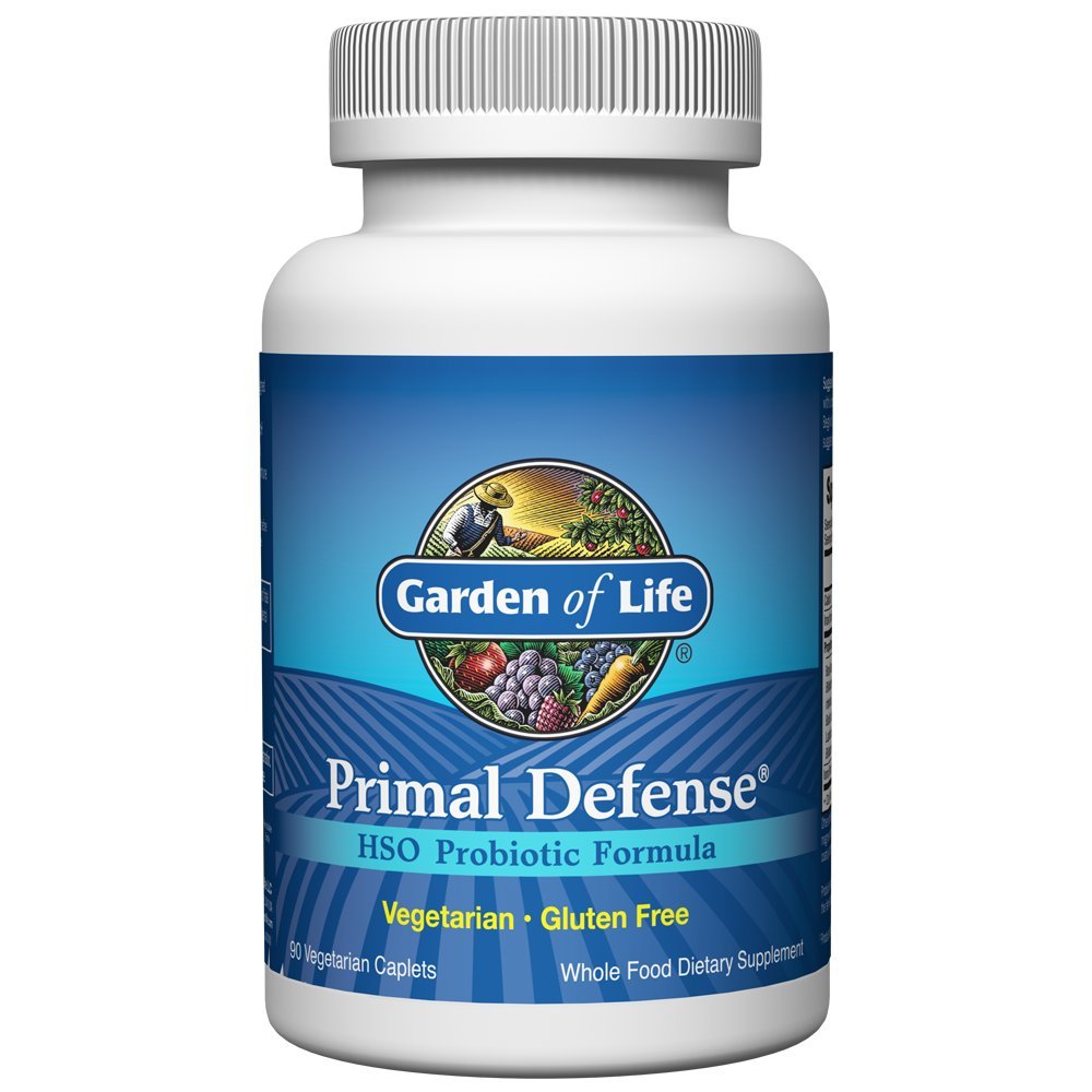 Garden of Life Primal Defense HSO Probiotic Formula - Vegetarische Blend van 12 Probiotica voor gastro-intestinale balans - Acidophilus, Lacto en Bifido Strains, Glutenvrij - 90 Capletten
