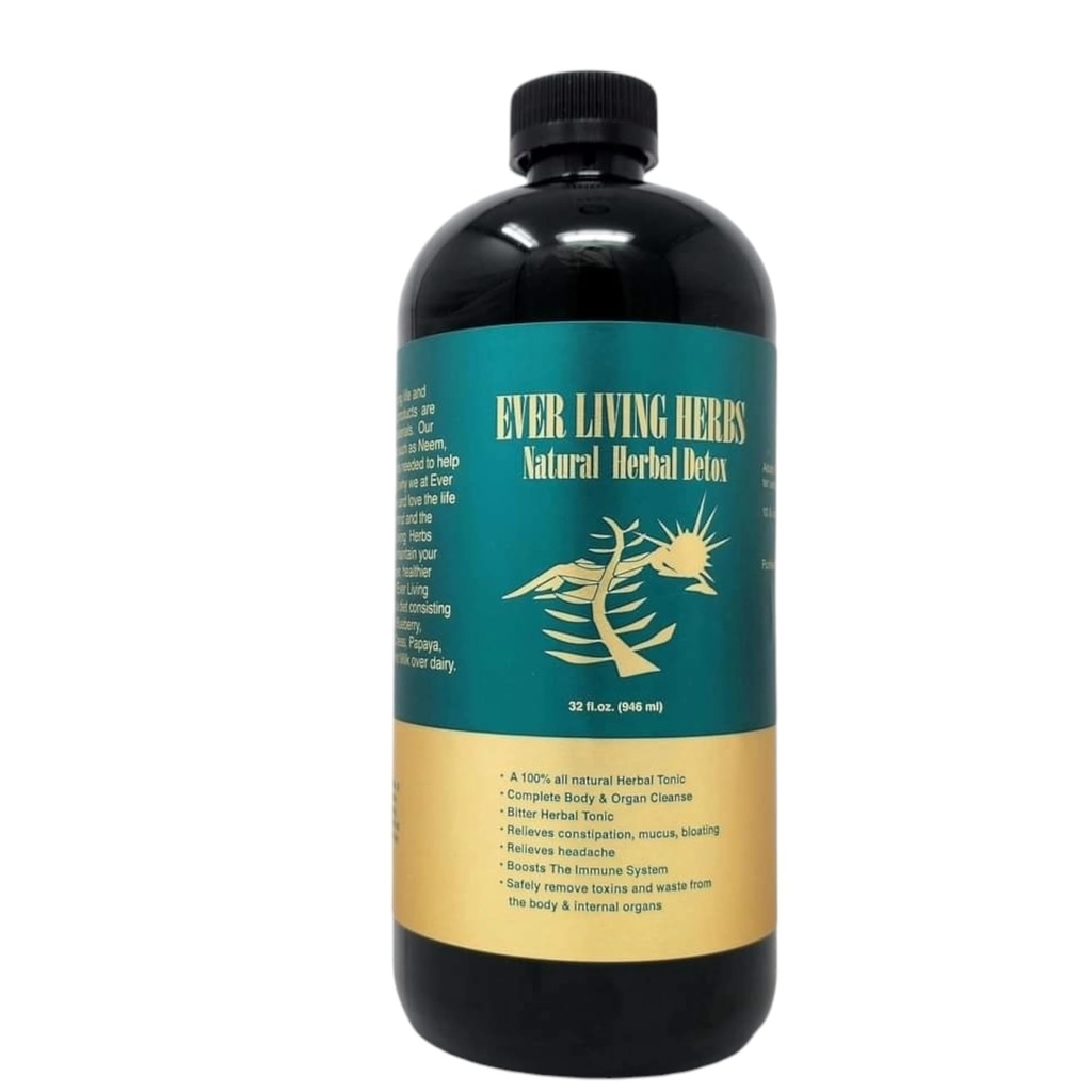 Natuurlijke Herbal Detox met Moringa voor voedingsstoffen en diepe reiniging met Neem, Burdockroot, Dandelion 32 oz.