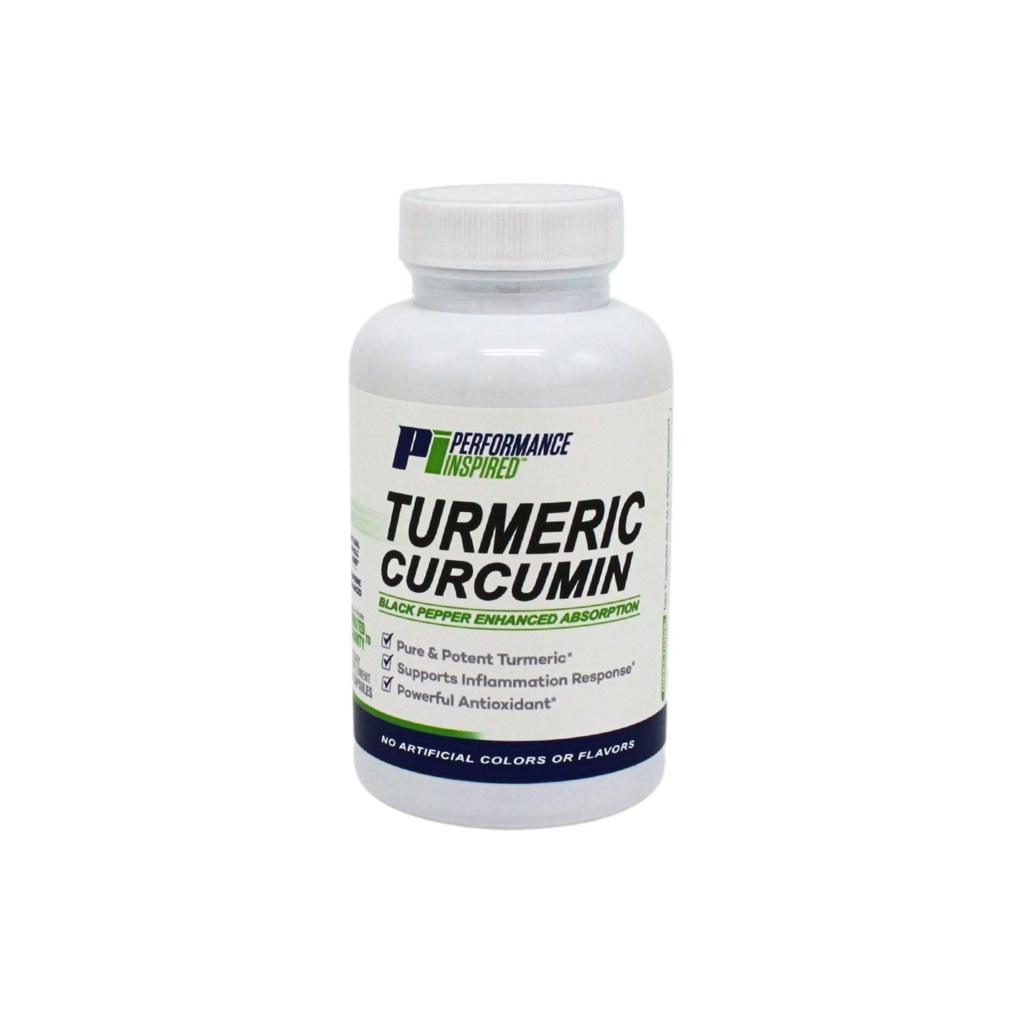Prestatie Geïnspireerde voeding Kurkuma Capsules Gewrichtsondersteuning & Antioxidant Verbeterde absorptie 60 Tel.