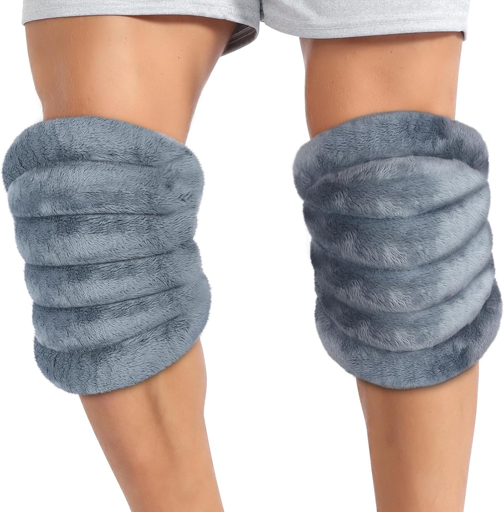 Atsuwell Magnetron Verwarming Pad voor knieën, Magnetron Verwarmde knie Wrap voor Elleboog, Krampen, Spier, Gezamenlijk, Knie Verwarming Pad Magnetron Warm Compressie, 2 Packs