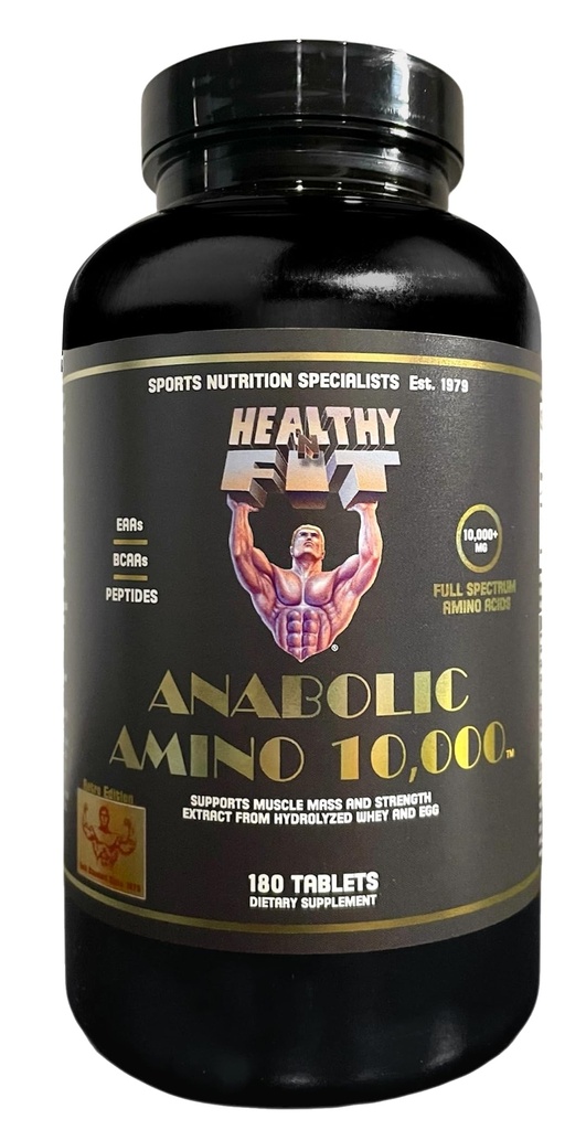 Gezond 'N Fit Amino 10.000 - Aminozuur 180 tabletten - Gehydrolyseerde Ei & Wei Bron - Snelle absorptie