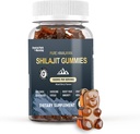 Shilajit Gummies 1000mg, Supplément pur Himalayan Shilajit, High in Trace Minerals, Energy Imune Health Support - 60 Comte