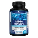 Potent Garden Mega Mineral Supplement Complete Mineral Complex with Calcium Magnesium Zink Kalium Boron Selenium Chromium & 72 Trace Minerals Iron Free Calcium Supplement -100 Pillen
