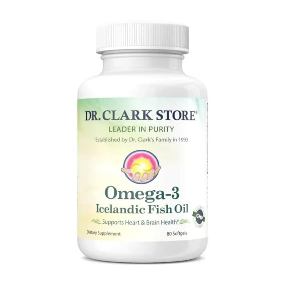 Dr Clark Store Omega-3 Ijslands Fish Oil Supplement 