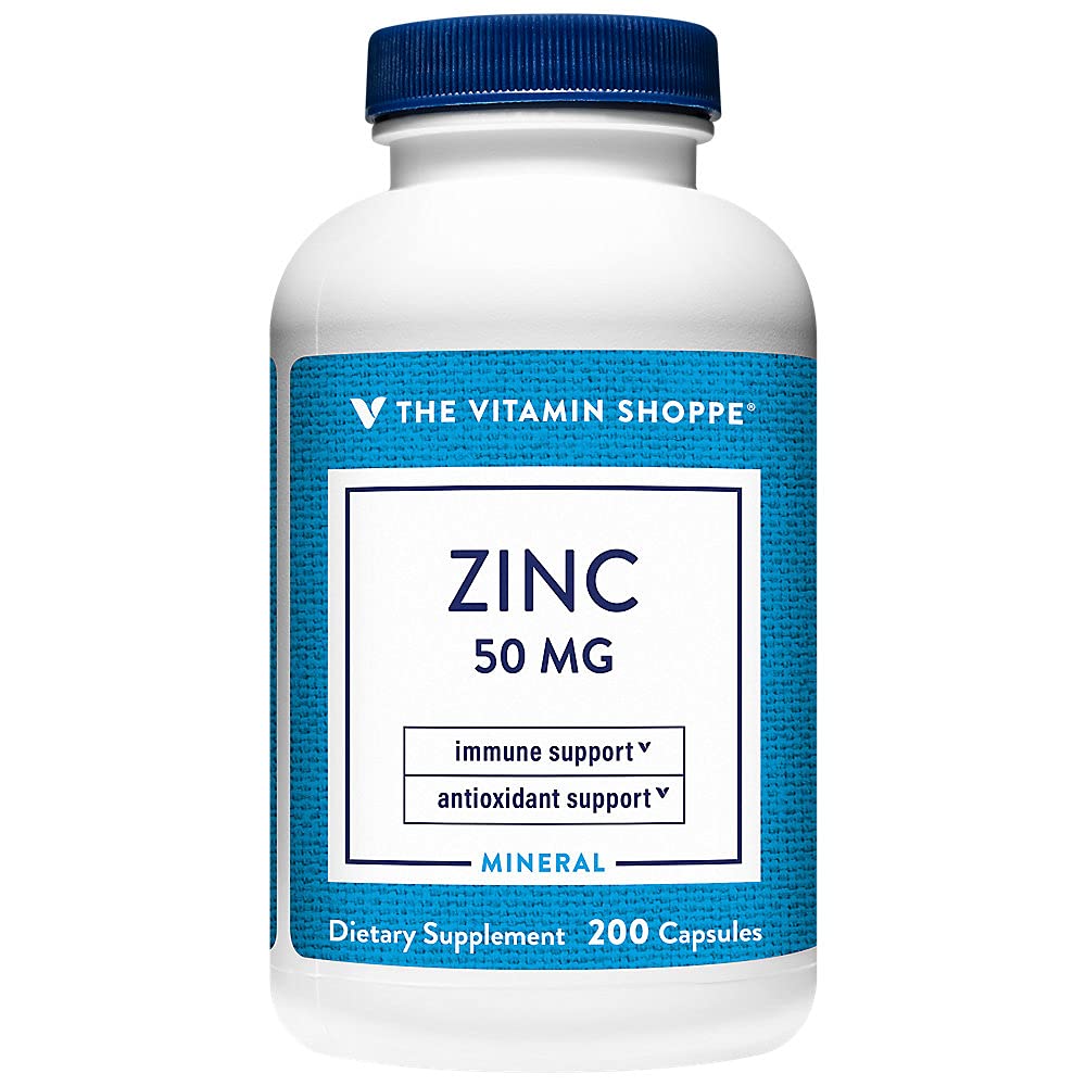 De vitamine Shoppe Zink 50 MG per portie (200 capsules)