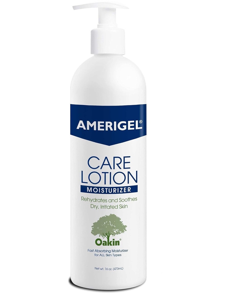 AMERIGEL Care Lotion Hypoallergeen Moisturizer - Diabetische huidverzorging - Rehydrateert en kalmeert droge, geïrriteerde huid - 16 oz.