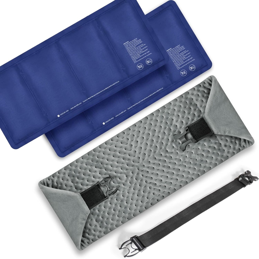 UNCN Large Ice Packs for Injuries Herbruikbaar 2 Gel Cold Pack for Hip, Shoulder, Back Pain Relief 