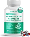 Liposomale Nicotinamide Riboside Trans-Resveratrol Co-enzym Q10 Vitamine C - Ondersteunt gezonde veroudering, huid- Ondersteunt gezonde veroudering, bevordert gezonde huid- gemaakt en getest in de VS