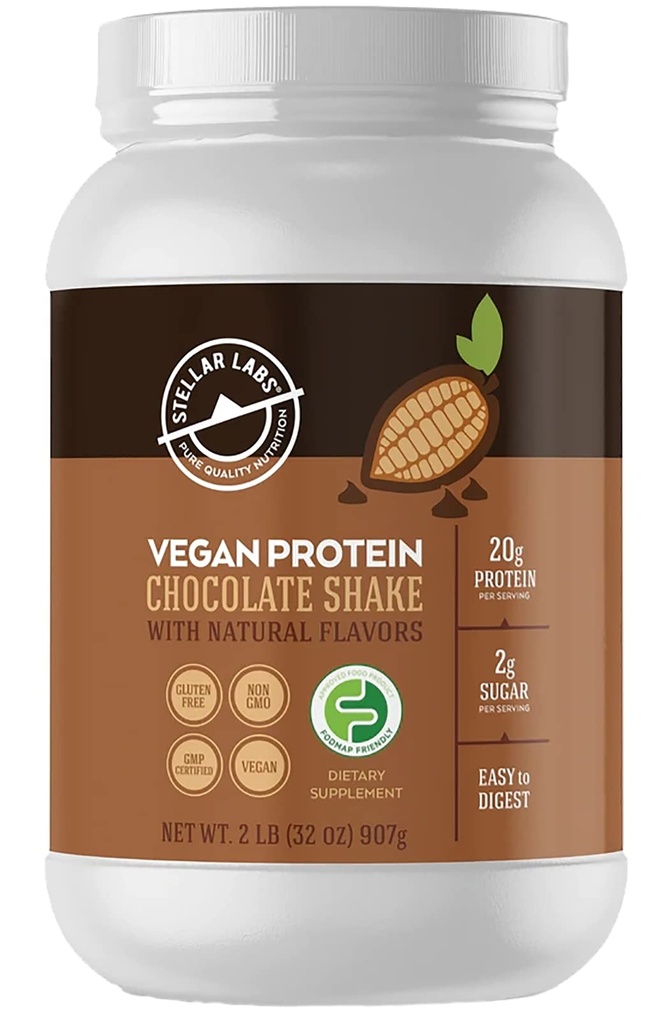 Stellar Labs Vegan Protein Powder with BCAA's & Antioxidanten 