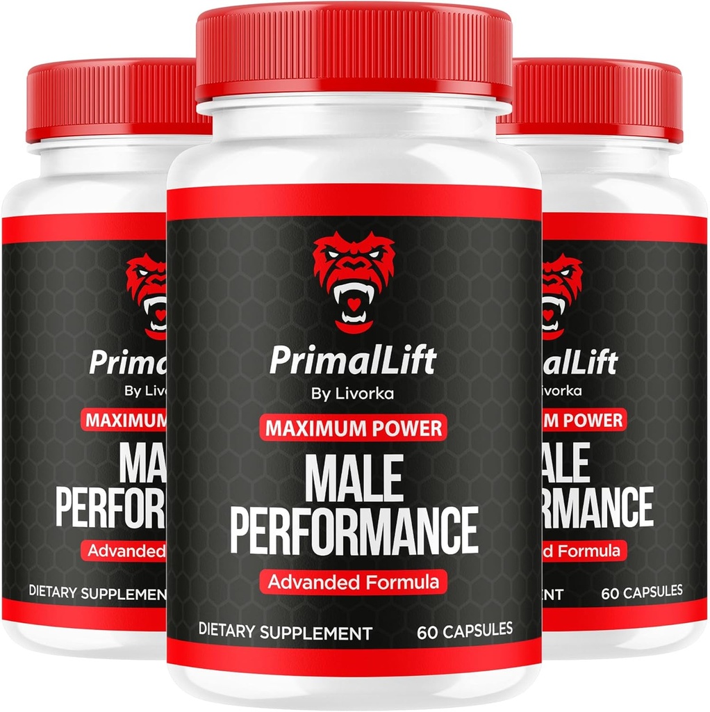 (3 Pack) Primal Lift, Primal Lift voor mannen, Primal Lift Capsules, Primal Lift Pillen, Primal Lift Supplement, PrimalLift Alle natuurlijke ondersteuning, Primal Lift Advanced Formula, 180 Capsules voor 3 maanden