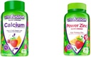 Vitafusion Calcium Gummy Vitaminen voor Bone Support, 100 Count & Power Zink Gummy Vitaminen voor Immune Support, 90 Count