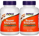 NOW Foods Super Enzymes, 180 Tablets (180 Tabs X 2)