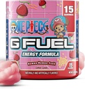 G Fuel One Piece Human-Human Energy Drink Powder, Pre Workout Cafeine Mix voor Gaming, Sugar Free Focus Amino, Vitamine + Antioxidanten, 3.7oz (Cotton Candy, 15 Servings)