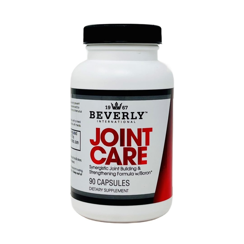 Beverly International Joint Care, 90 capsules. Overal gezamenlijke ondersteuning. 3-Stage Building Formula met Glucosamine, Chondroitin, MSM, Hyaluronzuur. Meer mobiliteit met minder ongemak.