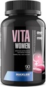 Maxler VitaWomen Premium Multivitamine voor vrouwen - Supplementen voor vrouwen - Haarhuid en nagels Vitaminen A B C D E K, Omega-3, Biotine, Antioxidanten, Enzymen - 90 Tabletten