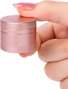 Kleine pil geval dagelijkse pil Box - draagbare metalen pil Container voor zaktas, enkele waterdichte pil houder voor vitamines, kabeljauw leverolie, geneeskunde, pil Organizer Roze