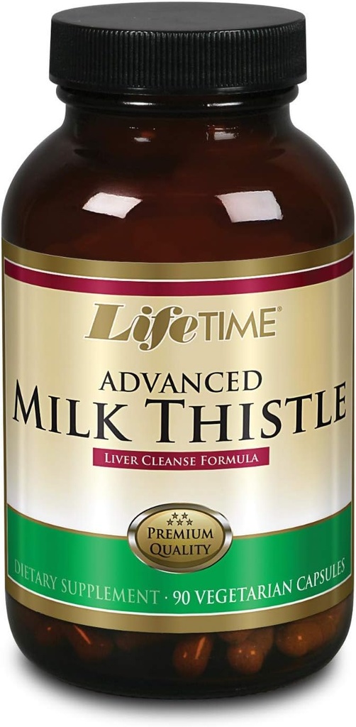 VIETIME Lait Mélange de chardon Nettoyez le foie avec la racine de dandelion et le curcuma (90 CT)