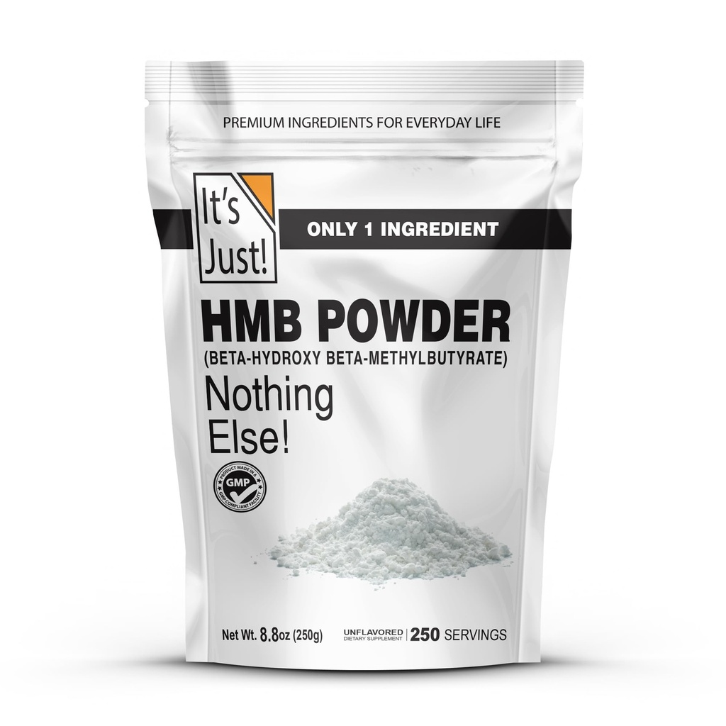 Het is gewoon! - HMB Powder, 250g, Beta-Hydroxy Beta-methylbutyraat, als Calcium HMB, Batch Tested Gluten Free, Non-GMO, Heavy Metal Tested, Keto Friendly (Unflavored, 250g)