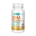 NU Foods Supplementen, DHA Kids 100 mg, Ondersteunt Brain Health*, Fruit smaak, 60 Kauwbare Softgels, verpakking kan variëren