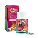 TIGGY Cocoa Kauwtabletten met tijgermelkpaddestoel Heerlijke, handige en voedzame cacao-gebaseerde supplement voor energie, wellness en algemene gezondheid 60 tabletten, kinderen en volwassenen