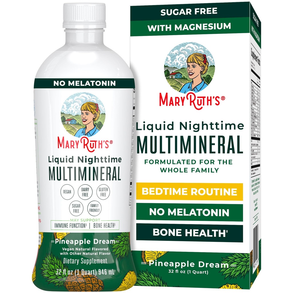 MaryRuth Organics Liquid Nighttime Multiminéral.