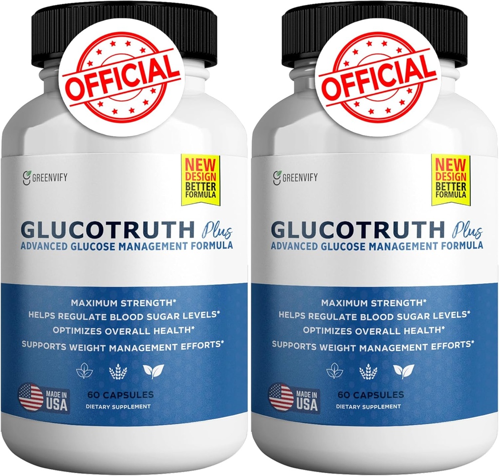 GlucoTruth Plus Geavanceerd met vitamines Mineralen Magnesium Vitamine C Vitamine E Zink Banaba Blad (2)