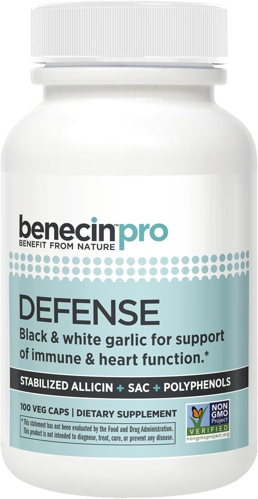 Benecin Defense PRO 3000 mcg Stabilized Allicin per Capsule 