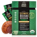 Formule ultime de champignons Reishi – 30 portions – 100 % de poudre d'extrait et de spores de Reishi pur, Premium et biologique - Ganoderma Lucidum, Lingzhi - Poudre de haute puissance (30 grammes)