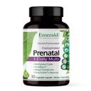 Emerald Labs Prenatal 1-Daily Multi - Multivitamine prénatale avec folate méthylé, fer, mélange d'aliments entiers et plus - Sans soja, sans gluten - 30 capsules végétales